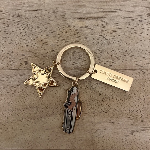 Coach Dreams Sunset Triple Charm Keychain or Bag Charm - Picture 7 of 7
